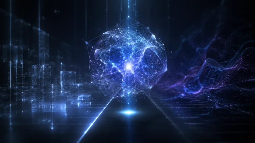 An artificial intelligence interface displayed on a computer screen.