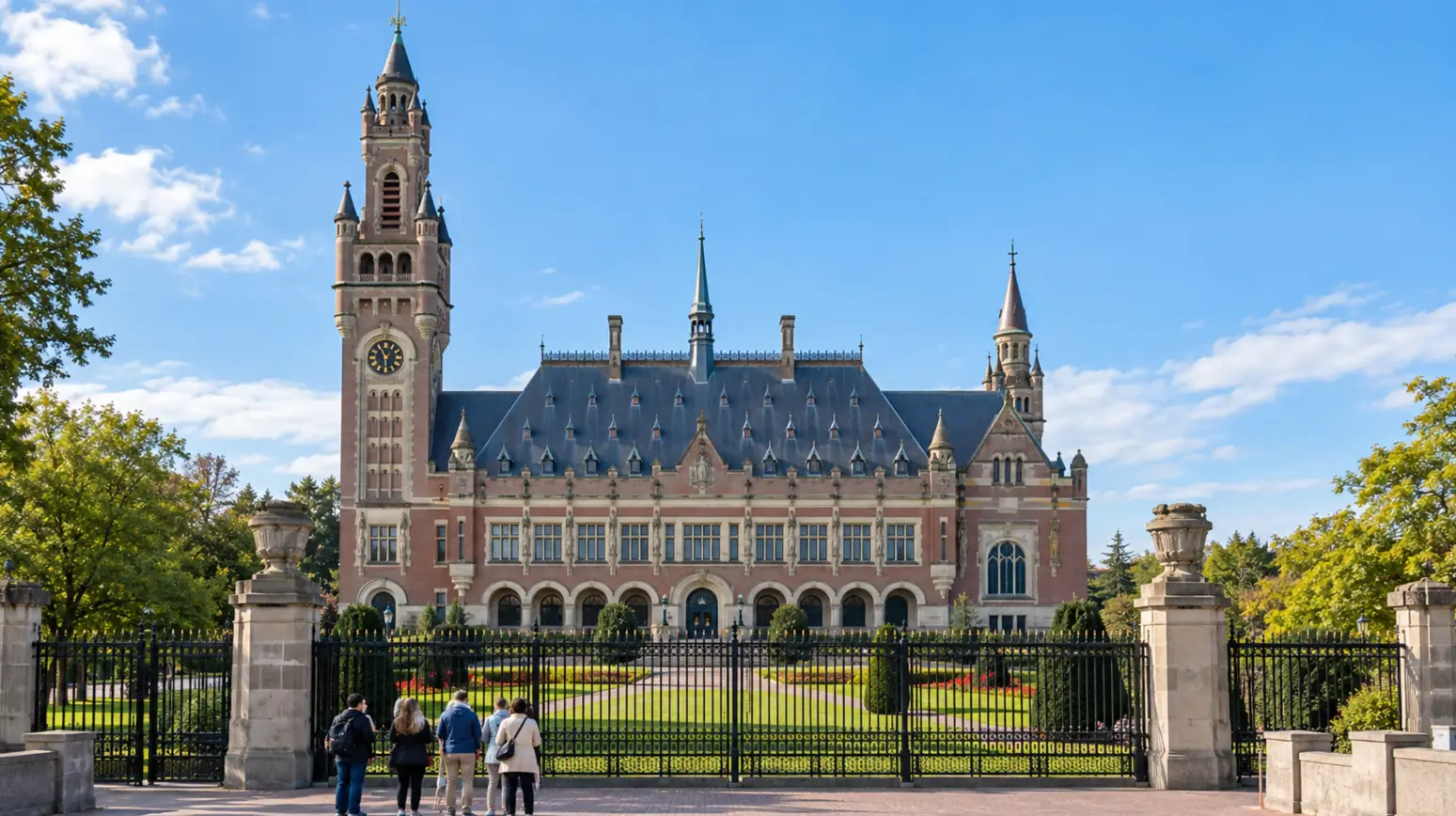The Peace Palace in The Hague, where the International Court of Justice is seated.